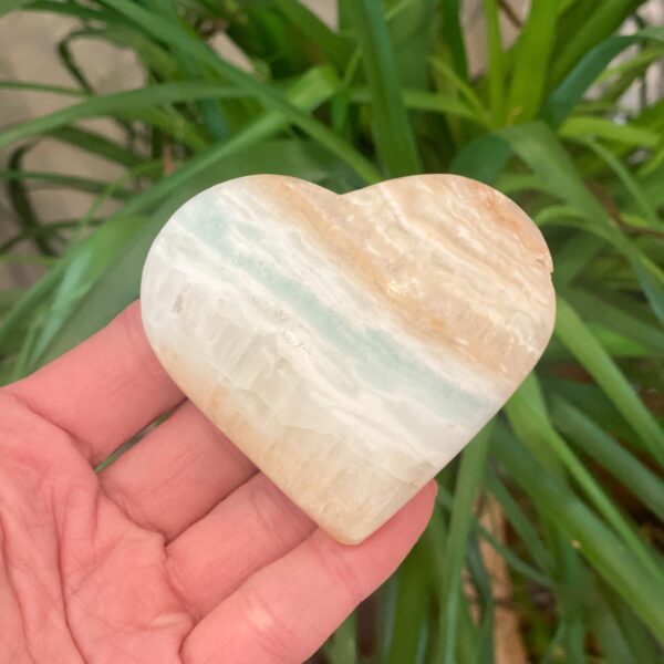 Caribbean Calcite Heart - Inner wisdom