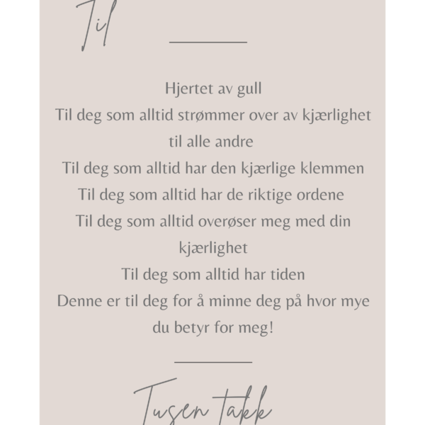 Kort til Hjertet av Gull