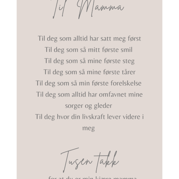 Kort til Mamma