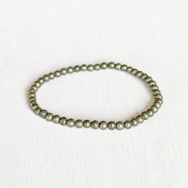 Protection & Abundance - Pyritt krystall armbånd 4mm