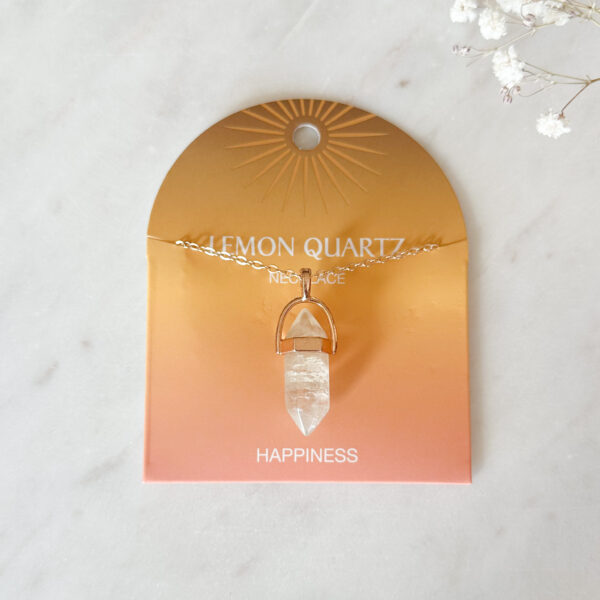 Happiness - Sitron kvarts krystallkjede