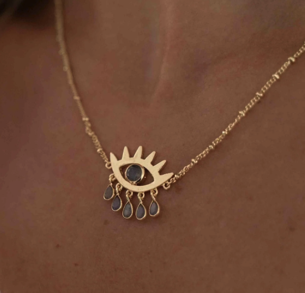 Evil eye - Intuition labradoritt halssmykke