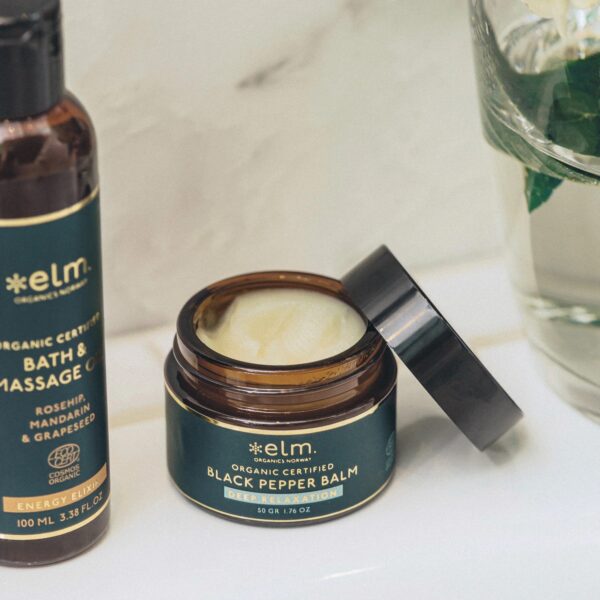 Elm Organics Black Pepper Balm - Massasjebalm