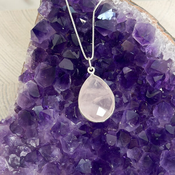 Silver drop collection - Unconditional love rosenkvarts